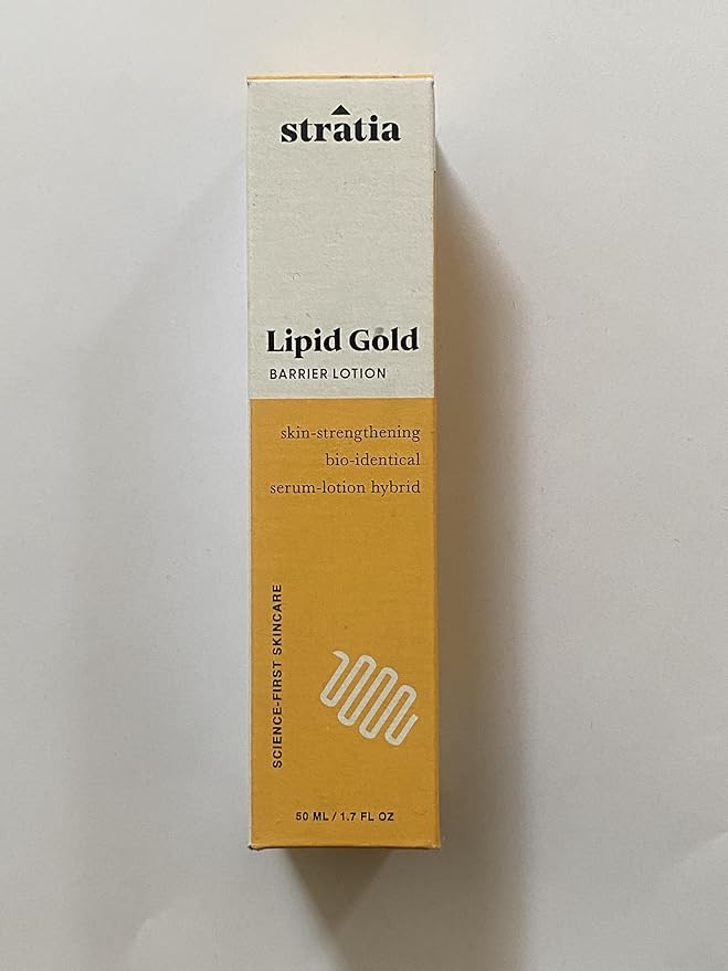 Stratia Lipid Gold & Interface Daily Moisturizer Bundle - Ceramide & Peptide Hydration Combo for Moisturizing and Strengthening the Skin Barrier, Suitable for All Skin Types, 1.7 oz Each