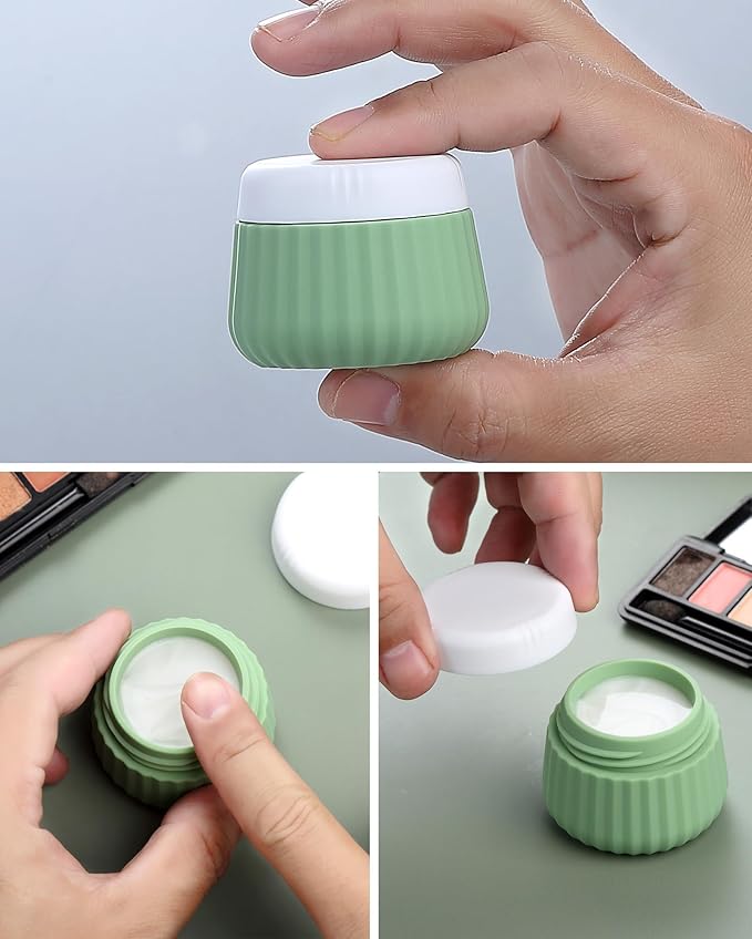 Travel Bottles for Toiletries 8 Pack, Tsa Approved Travel Size Toiletries 3 oz, Travel Containers for Toiletries, with Clear Bag, Leak Proof Silicone Squeezable Travel Essentials Creams Jars