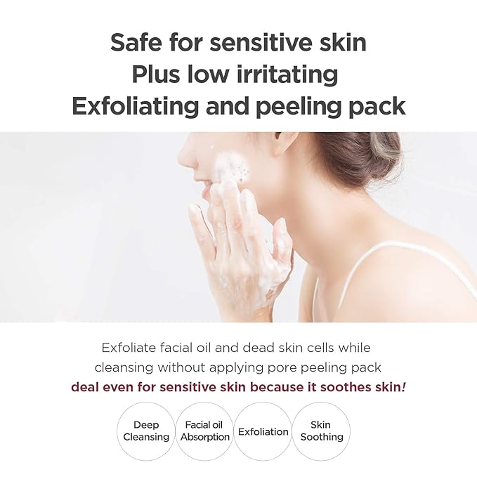 ma:nyo Deep Pore Cleansing Soda Foam, Pore Cleaner, Facial Cleanser with Green Tea, Exfoliating Papaya Enzymes, Korean Skin Care, 5.0 fl oz (150ml)