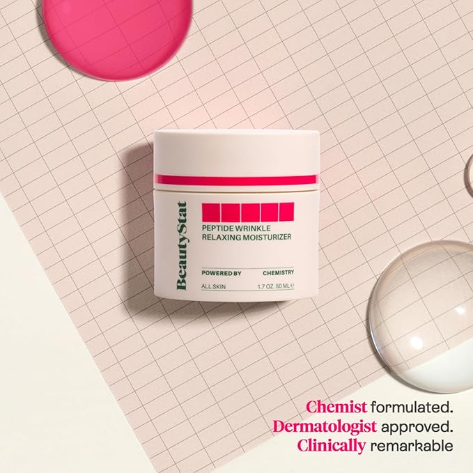 BeautyStat Cosmetics Women's Peptide Wrinkle Relaxing Moisturizer, multicoloured, 1.7 Ounce