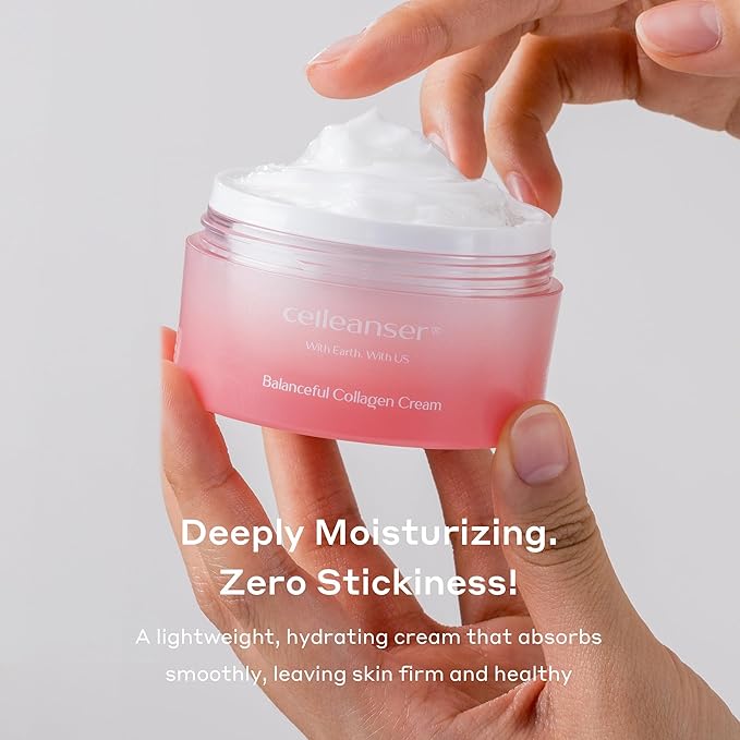 Balanceful Vegan Collagen Cream - Hydrating & Firming Face Moisturizer for Wrinkles, Anti-Aging, 50ml, 1.69 fl.oz