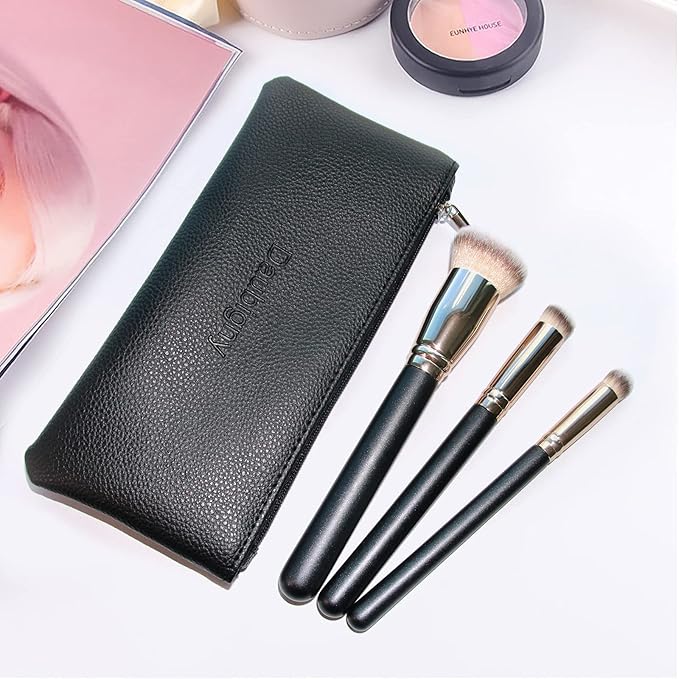 Makeup Brushes Daubigny Foundation Makeup Brushes for Liquid Makeup Pro Kabuki Foundation Brushes Set Premium Synthetic Bristles for Blending Liquid Cream Flawless Powder Buffing Stippling Concealer