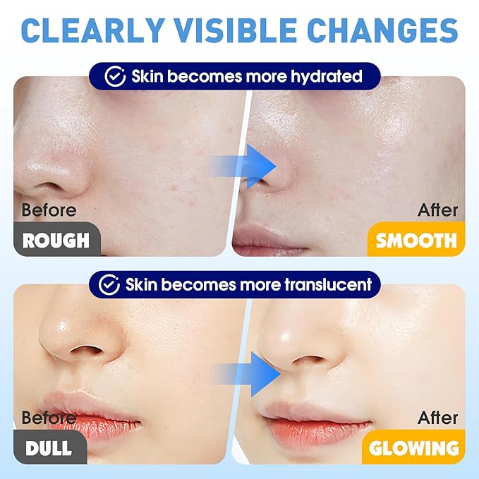 54 Pack Bulk Sheet Face Masks Skincare, Hydrating and Moisturizing Face Mask for All Skin Types, Collagen Facial Masks for Skin Care, Christmas Gifts, Stocking Stuffers for Women (9 Types x 6 Pcs)