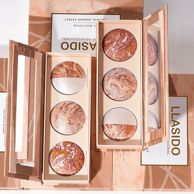 Best Baked Palette, Pink Butter Cream, rock, Sunstone Terracotta, and 7 color Eyeshadows - Travel-Friendly, Multi-Use Powder for Eye, Long-lasting Wear, Travel Makeup with Mirror Cruelty Free