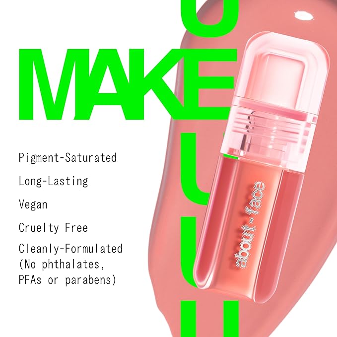 about-face Blush Rush Liquid Blush – Hydrating, Buildable Formula with Jojoba Oil, Hyaluronic Acid, and Squalane – Long-Lasting Dewy Finish – Vegan & Cruelty-Free (Starting Line – Peachy Pink)