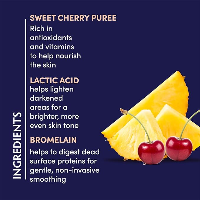 Naturopathica Sweet Cherry Brightening Enzyme Peel, Exfoliating Facial Peel Treatment, Antioxidant Rich Facial Mask to Nourish Skin, 1.69 fl oz