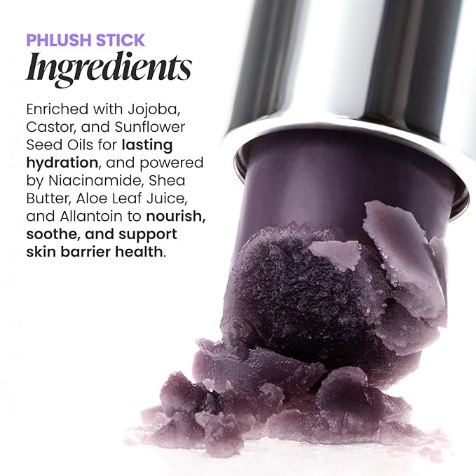 Wonderskin Blush Stick pH-Activated - pHlush Multi-Use Stick, Cream Tint for Cheeks and Lips, Cooling Nourishing Color-Adjusting Makeup