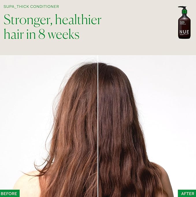 The Nue Co. SUPA THICK CONDITIONER, Supports Hair Growth and Scalp Health, Hydrating, For All Hair Types, Vegan, 8.45 fl oz