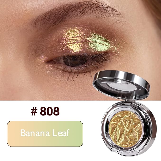 CHARMACY Duochrome Eyeshadow, Insane Shifters Chameleon Eyeshadow, Creates High-Impact, Metallic Eye Looks, 100% Vegan and Cruelty Free (Chameleon-#808, 0.06 Ounce (Pack of 1))
