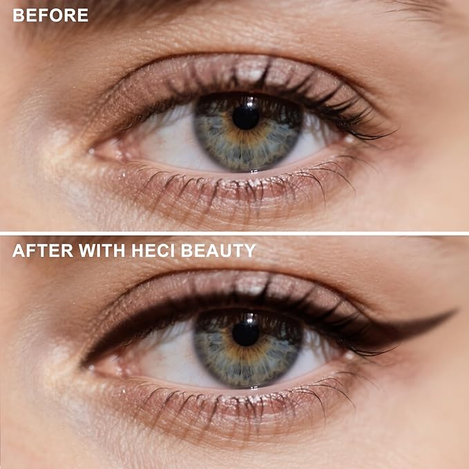 Sharpenable Gel Eyeliner Pencil, Multi-Use Longwear Eyeliner Pencil, Ultra-Smooth Tip Eye Makeup with Up to 24HR Wear, Waterproof & Smudge-Proof - Dark brown