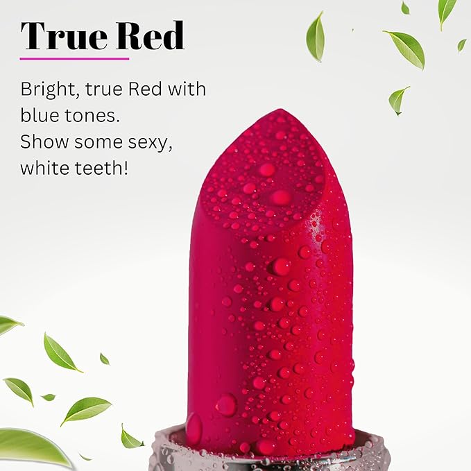 Fifth & Skin BOTANICAL Lipstick (BERRY RED) | Made in USA | Vegan | Natural | Organic | Cruelty Free | Paraben Free | NO Lead | Moisturizing Color that's Good for your Lips!