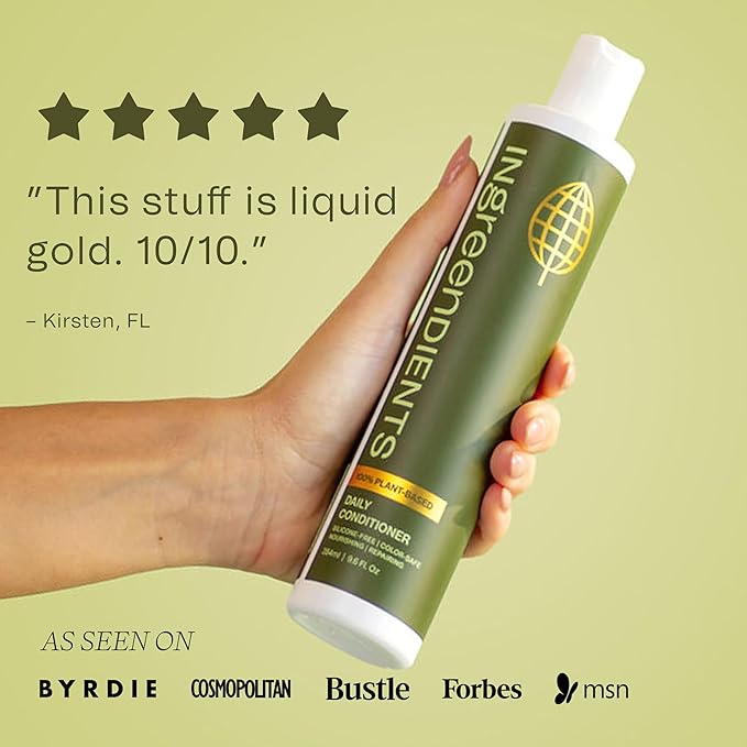 Ingreendients Tea Tree Hair Conditioner - Organic, Sulfate-Free, Color-Safe, Silicone-Free, Cruelty-Free, with Shea Butter and Jojoba Oil