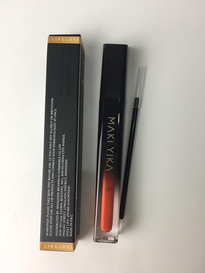 MAKI YIKA Orange Lipstick for Women Color Stay Long Lasting Lipsticks, No Smudge Matte Liquid Lipstick Transferproof Cruelty-Free Lip Color, Orange