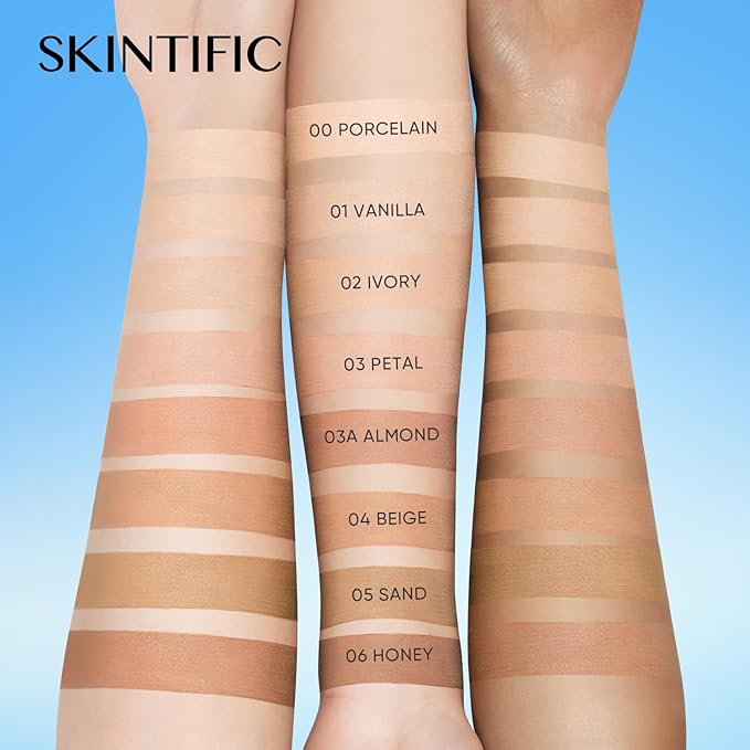 Velvet Matte Cushion Foundation Blue Ultra Cover Powder Foundation Oil-Control Waterproof BB Cushion Makeup CC Cream (05 SAND)