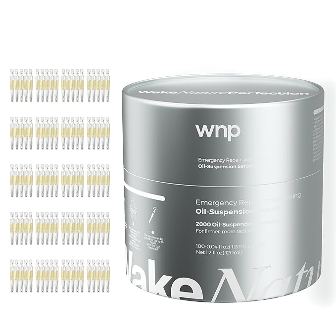 WNP collagen Serum Anti Aging,Oil-Suspension Serum|Barrier repair Firming Emergency Repair|WaterOilBalance| 4D hyaluronic acid|Single-Use Vials Skincare for Sensitiveskin((1.2ml/0.04 fl.oz.) (120ml)