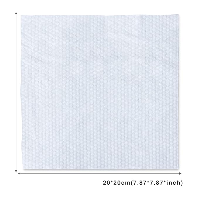 Soft Dry Wipes Cotton Facial Tissues, 600 Count Disposable Face Towels, Cotton Face Towel for Sensitive Skin, Facial Cleansing, Makeup Removing, Surface Cleaning