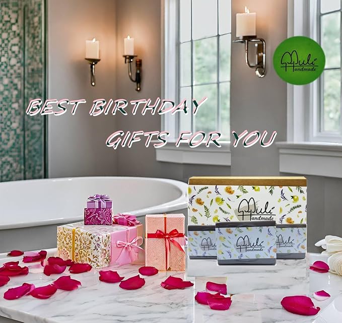 Natural Handemade Bar Soap for Men and Women with Essential oils, Scented Bar Soaps for Bath, Fragrance Regular Use Gift Set (Pack of 3) Comfrey