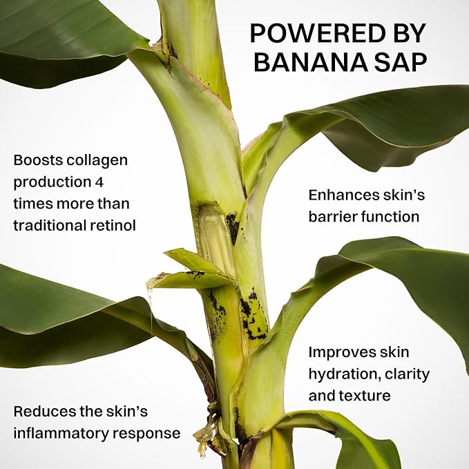 Tano Age Well Face Cream – Retinol Alternative with Banana Sap, Hyaluronic Acid, Vitamin C – Reduces Wrinkles, Firms Skin, Boosts Collagen – Fragrance Free, EU Clean, Travel Size 0.5oz