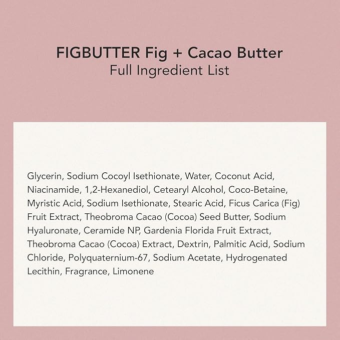 WHIPPED Cream Facial Cleanser- Fig + Shea Butter Face Wash - For Dry Skin, Hydrating Cleanser, Niacinamide, Hyaluronic Acid, Ceramide, Vegan Korean Skincare,4.5 oz (Muhwabutter (Fig + Cacao Butter))