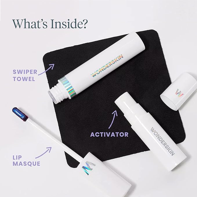 Wonderskin Wonder Blading All Day Lip Stain Peel Off Masque and Kit - Long Lasting, Waterproof Pink Lip Tint, Transfer Proof Natural Makeup Stain Kit (Beautiful)