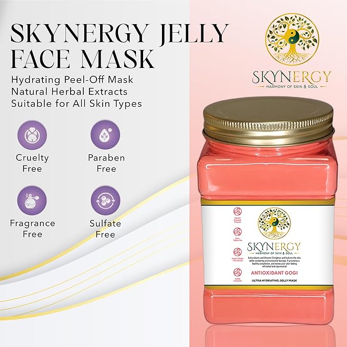 Antioxidant Gogi Jelly Mask - Professional Grade HydroGlo Peel Off Face Mask for Skin Hydration, Radiance, Reduced Fine Lines & Pigmentation Vajafacial Jelly Mask |12 Applications (30 fl oz)