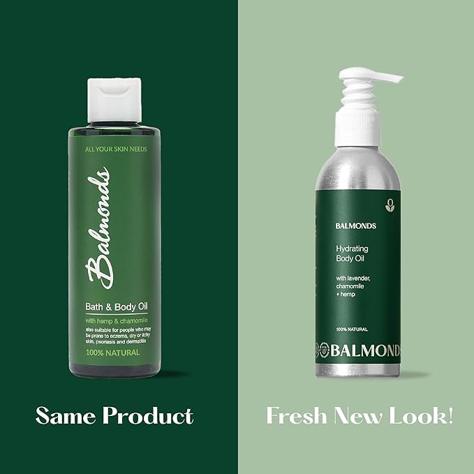 Balmonds Ultimate Skincare Set – Rosehip Scar Oil, Bath & Body Oil, Skin Salvation Balm & Super 7 Serum – 100% Natural, Vegan & Cruelty-Free – Hydrating & Nourishing for Dry, Sensitive & Fragile Skin