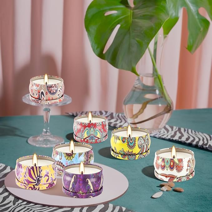 Scented Candle Gifts Set 36 Pack Soy Wax Travel Tin Jar Candles for Home 2.5 OZ Scented Candles for Mom for Christmas, Birthday, Thanksgiving, Mother's Day.