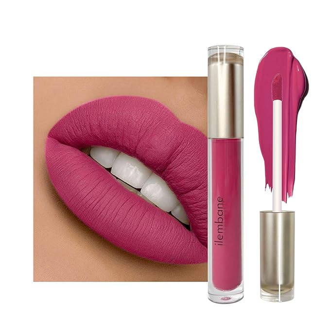 Peach Pink Liquid Lipstick - Long Lasting, Smudge Proof, Transfer-Resistant Lip Color,Waterproof, Non-Transfer Formula (Velvet Voyage)