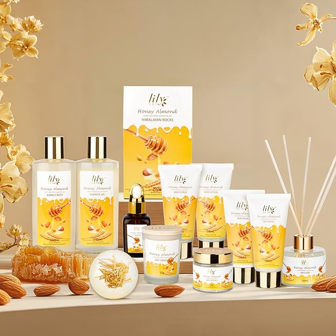 Mother's Day Gift for Mom - 21-Piece Luxury Bath & Body Gift Basket Set for Women, Spa Gift Basket Self Care & Pampering Gifts for Her | Christmas, Birthday Gifts, All Occasion Present with Bath Bomb