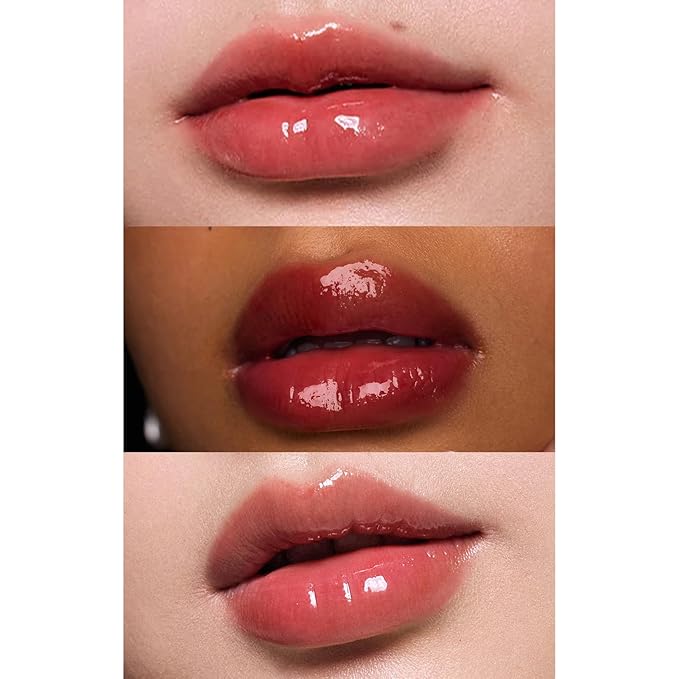 Flower Knows Shell's Jewel Nourishing Lip Glaze,Hydrating Lip Gloss with Hyaluronic,Moisturizing Plumping Oil,Non-Sticky Formula,0.16 fl.oz(P09 Coral Conch)