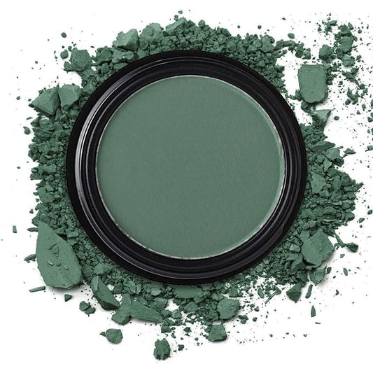 MEICOLY Single Green Eyeshadow Palette,Matte Green Eye Shadow for St Patricks Day Makeup,Pressed Powder Eyeshadow,Matte Shade Eyelid Color Eye Makeup,High Pigment,Long Wear