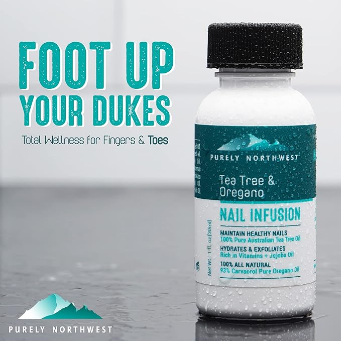 Toenail Fungus Extra Strength Solution-Thick Discolored Nail Repair, Ingrown Nails, Dry Cracked Nails & Cuticles-All Natural with Tea Tree & Oregano Oil: by Purely Northwest USA 1oz