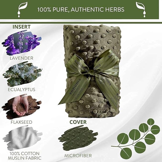 Sonoma Heated Luxury Spa Wrap - Eucalyptus