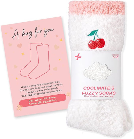 CoolMate GLOBAL Fuzzy Socks for Women Gift Box, Cozy, Soft, Comfy & Cloud-Like Socks, Plush, Durable for Spa, Home