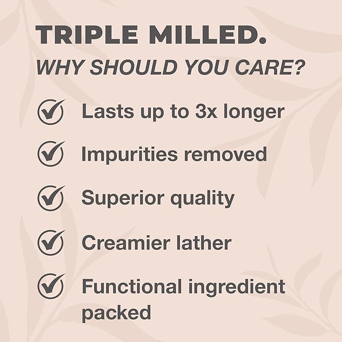 One With Nature Dead Sea Salt Soap 4oz 3-Pack – Purifying Soap Bar with Dead Sea Minerals for Face & Body, for Men & Women. Unscented.