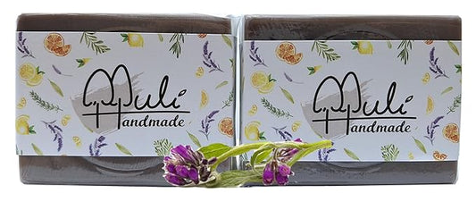 Natural Handemade Bar Soap for Men and Women with Essential oils, Scented Bar Soaps for Bath, Fragrance Regular Use Gift Set (Pack of 2) Comfrey