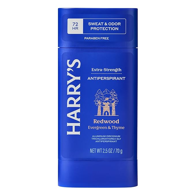 Harry's Extra-Strength Antiperspirant Deodorant, Sweat & Odor Control Antiperspirant for Men, Redwood, 2.5 oz Pack of 3