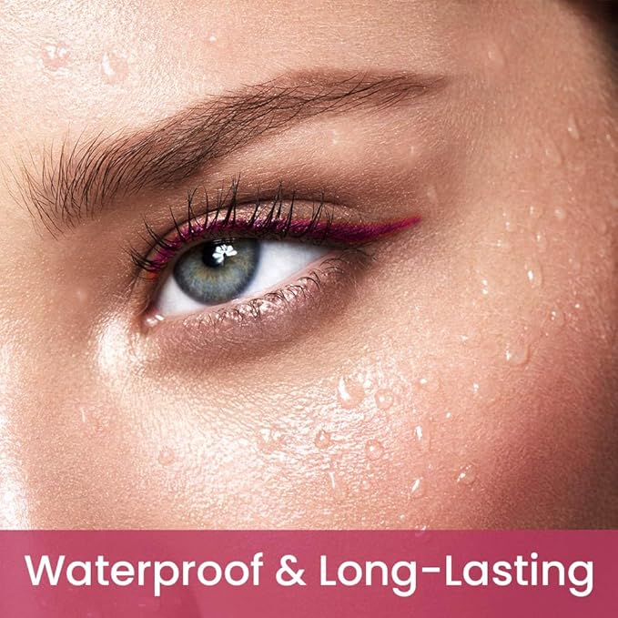 Kaely 1.5mm Skinny Gel Eyeliner Pencil,Berry Pink Cat Eye Liner Makeup Pen,Cream Smooth Eyeliner Crayon,delineador de ojos contra el agua,Waterproof Long Lasting 16 Hour Wear,Vegan & Cruelty Free,04