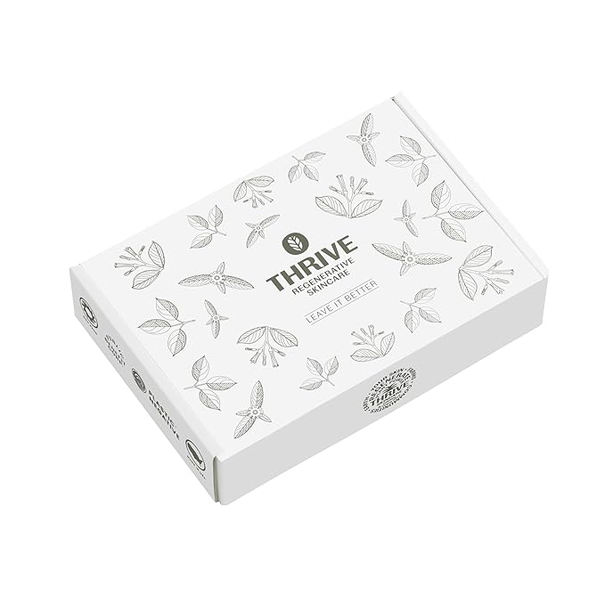 Thrive Natural Care Vacation Skin Care Set - Face Scrub, SPF30 and Face Wash - Vegan & Cruelty Free