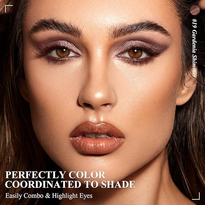 6PCS Eyeshadow Stick Makeup Sets,Dark Brown Shimmer Eyeshaow Pencil, Long Lasting Metallic Eye Shadow,Eye Brightener Stick Pencil Crayon, A02-Taupe Mauve