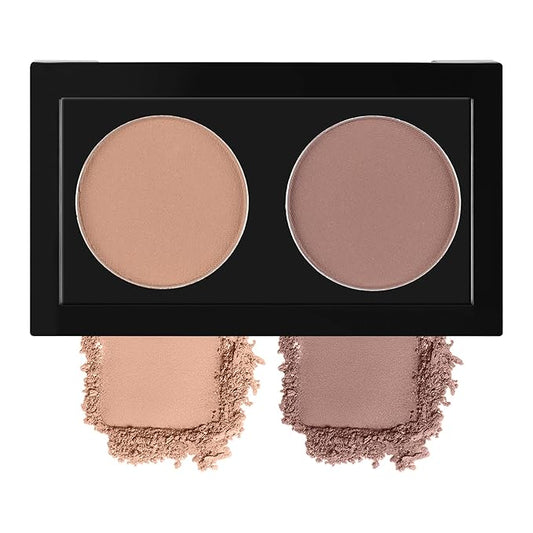 Duo Eye Shadow Powder，Nude &Warm Gray Matte Eyeshadow Makeup Palette，Neutral Shades Eyeshadow Palette for Woman Daily Eyes Looks，Highly Pigmented，Smooth, Blendable，sombras de ojos, Cruelty-Free 04