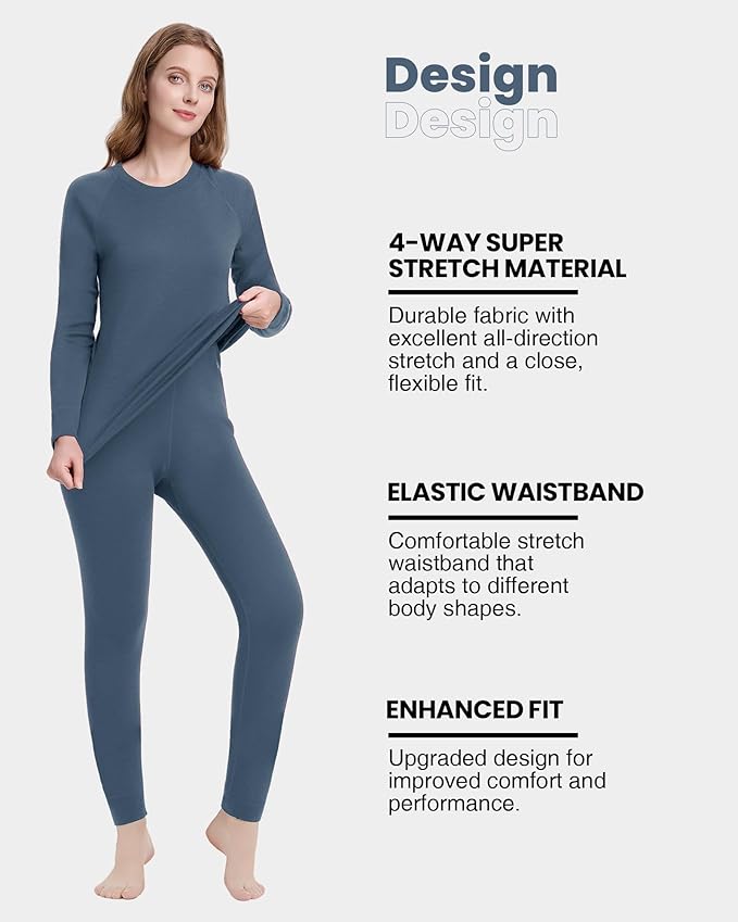 Women's 100% Merino Wool Base Layer Sets - Light and Midweight Thermal Underwear Gifts Pack with Wool Beanie
