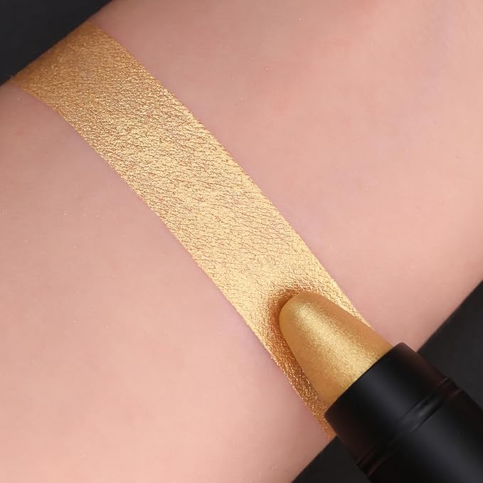 FOCALLURE Ultra Chic Metallic Lipstick,Rich Vitamin E Lip Crayon,Lightweight Shinning Color without Drying or Fading,Long Lasting Lips Makeup,#29 Topaz