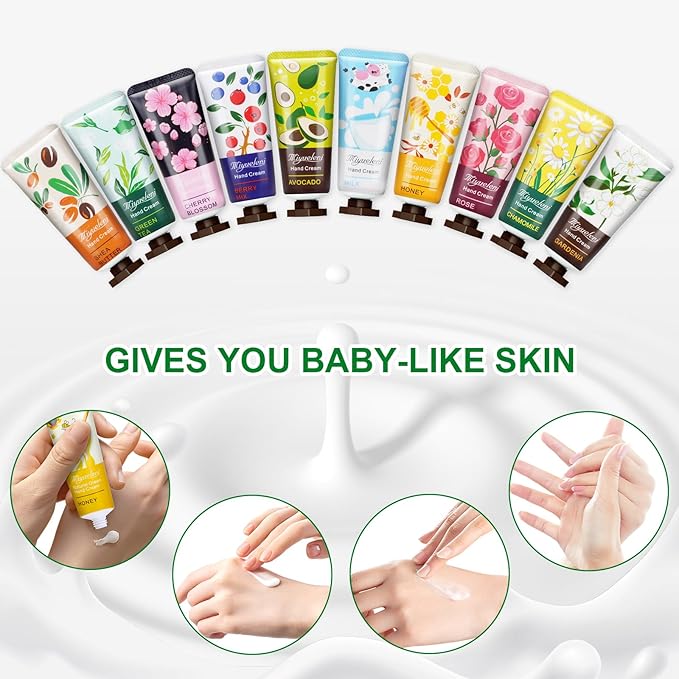 80 Pack Hand Cream Gift Set: Hand Lotion Travel Size, Teacher Appreciation Gifts, Hand Cream for Dry Cracked Hands, Mini Lotion Bulk, Small Gifts for Women Corworkers Nurse Birthday Party