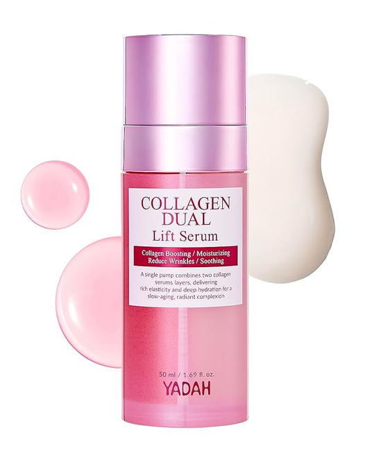 YADAH Collagen Dual Lift Serum 1.69 fl oz - Triple Collagen Firming Serum with Instant Lifting Deep Hydration.Hyaluronic acid,Spilanthol