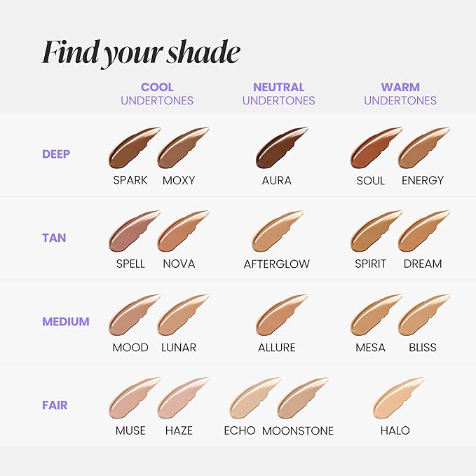 Wonderskin Hyper-Bond Serum Foundation – Waterproof, Transfer-Proof, 24HR Longwear Face Makeup with Niacinamide & Hyaluronic Acid – Lightweight, Natural Finish, Vegan & Cruelty-Free (Spell)