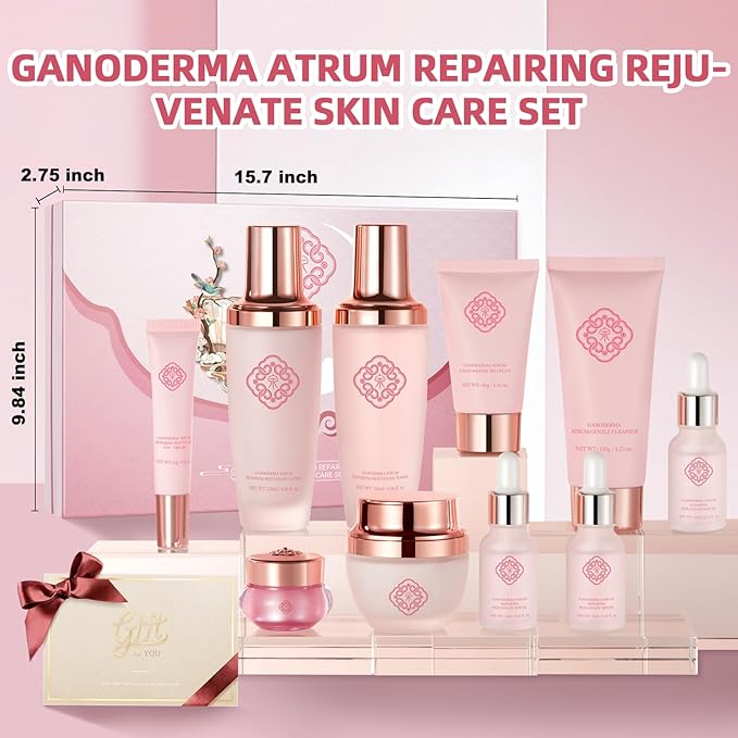 Ganoderma Anti-Aging10-Piece Skincare Set Moisturizing and Rejuvenating Skincare Set For Women Mother's Day Gift