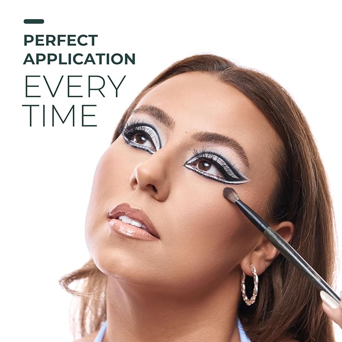 Rose and Ben Beauty E28 Shading and Blending Brush | Multi-Use Head for Even Blending & Shading | Cruelty-Free Bristles