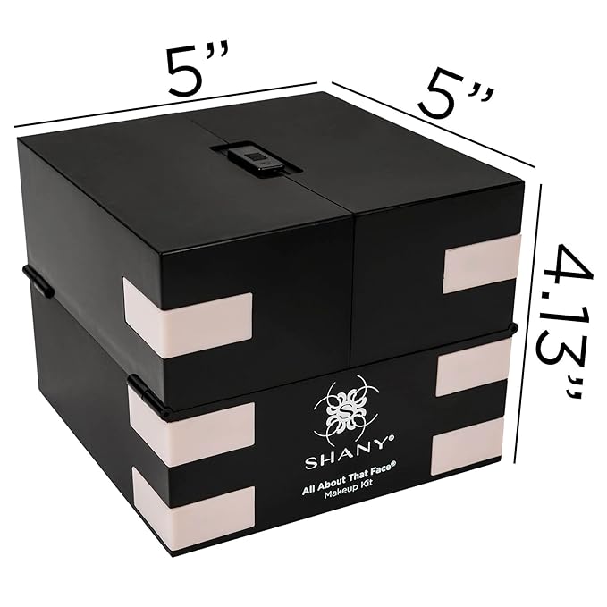 SHANY All About That Face Makeup Kit - All in one Beginner Makeup Set - Eye Shadows, Lip Colors, Face Makeup, Cosmetics applicators & More.