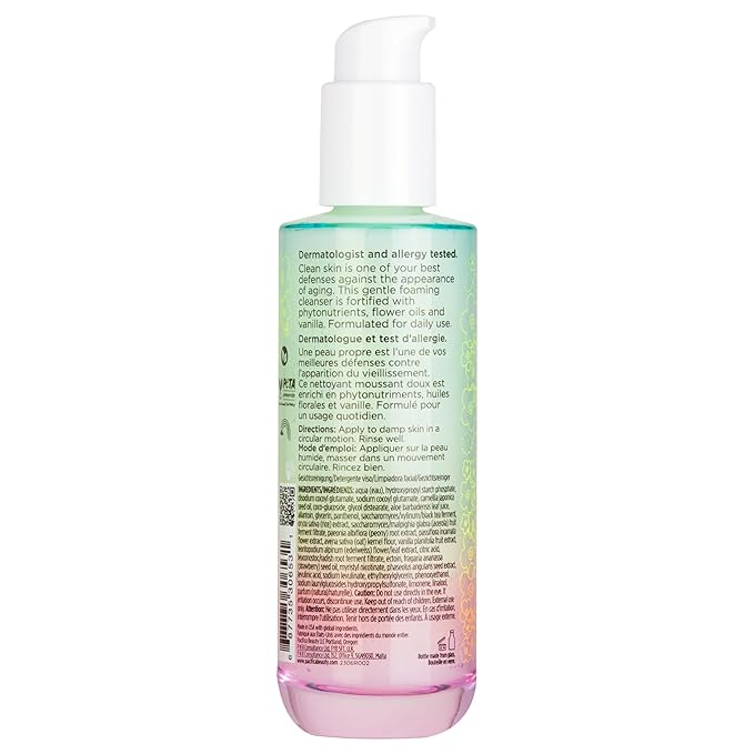 Pacifica Future Youth Foaming Face Wash - Hydrating Anti-Aging Cleansing Gel, Dermatologist Tested Gentle Facial Cleanser, Alcohol-Free Vegan Formula for All Skin Types Clean Beauty Cruelty-Free 4.7oz